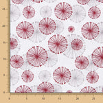 Drap Imprimé Cercles Rouge Beige - Ribes y Casals