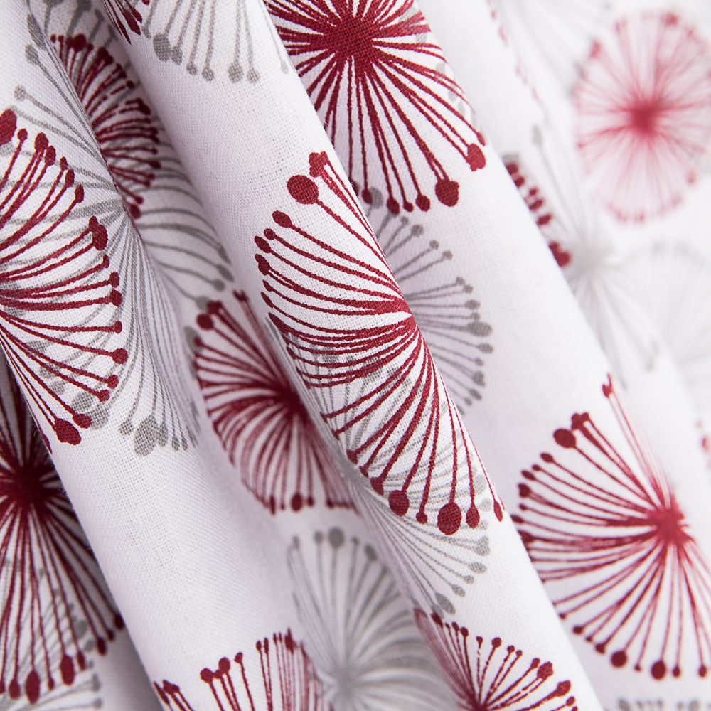 Drap Imprimé Cercles Rouge Beige - Ribes y Casals