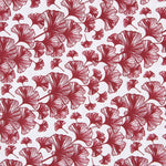 Drap Imprimé Ginkgo Grenat - Ribes y Casals