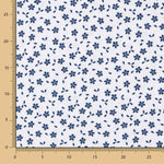 Drap Imprimé Fleurs Marine - Ribes y Casals