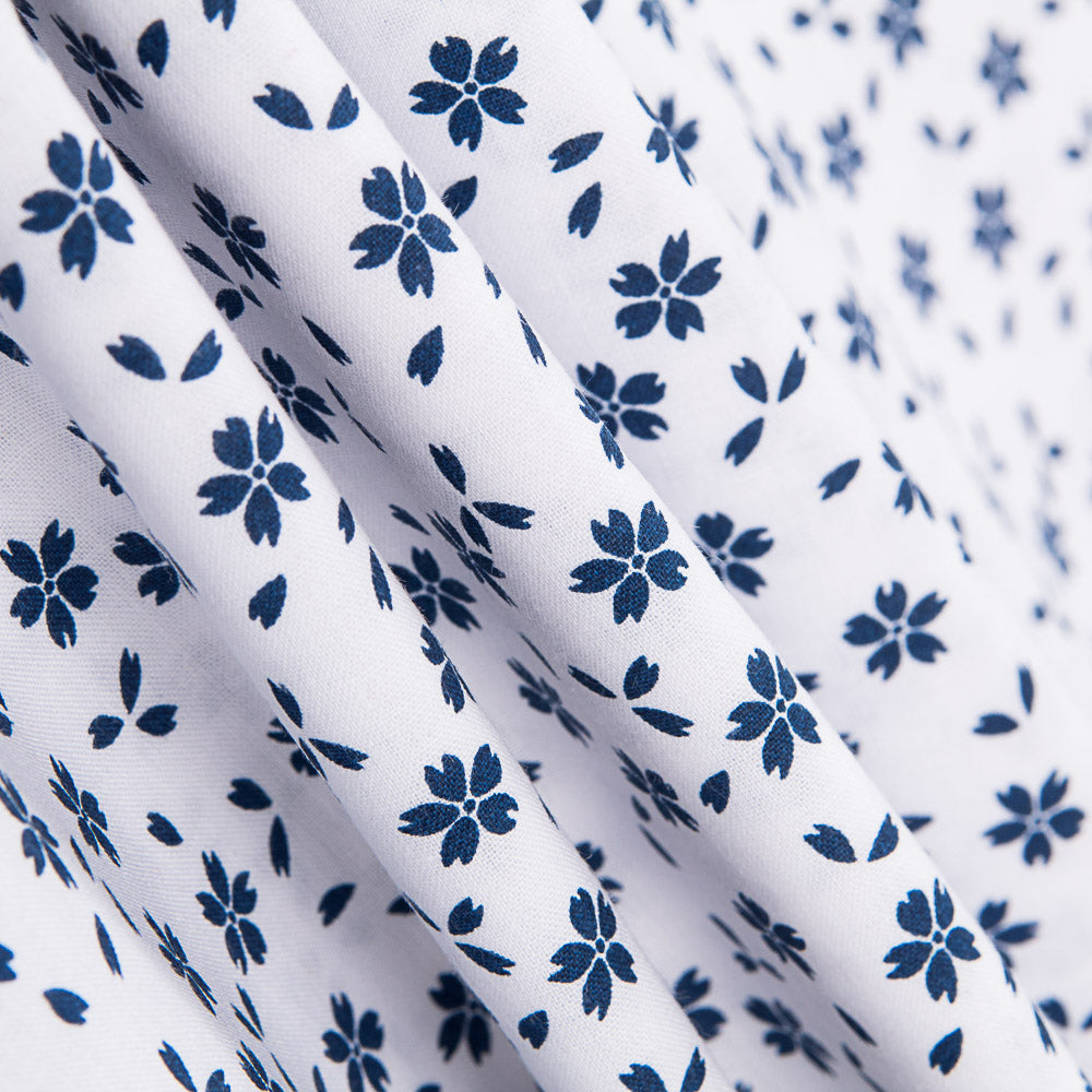 Drap Imprimé Fleurs Marine - Ribes y Casals