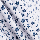 Drap Imprimé Fleurs Marine - Ribes y Casals