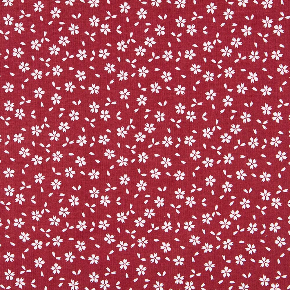 Drap Imprimé Fleurs Grenat - Ribes y Casals