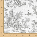 Drap Toile de Jouy Gris - Ribes y Casals