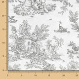Drap Toile de Jouy Gris - Ribes y Casals