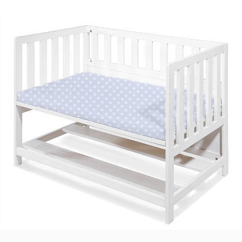 Drap Berceau à Pois Fond Bleu Celeste - Ribes y Casals