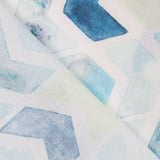 Drap Imprimée Zigzag Bleu - Ribes y Casals