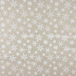 Imprimé Étoiles Blanches de Noël en Jute - Ribes y Casals