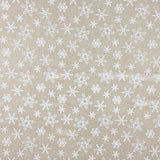 Imprimé Étoiles Blanches de Noël en Jute - Ribes y Casals