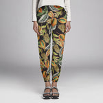 Sergé Biélastique Botanique Orange - Ribes y Casals