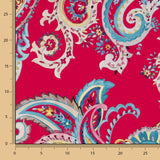 Sergé Biélastique Cachemire Rouge - Ribes y Casals