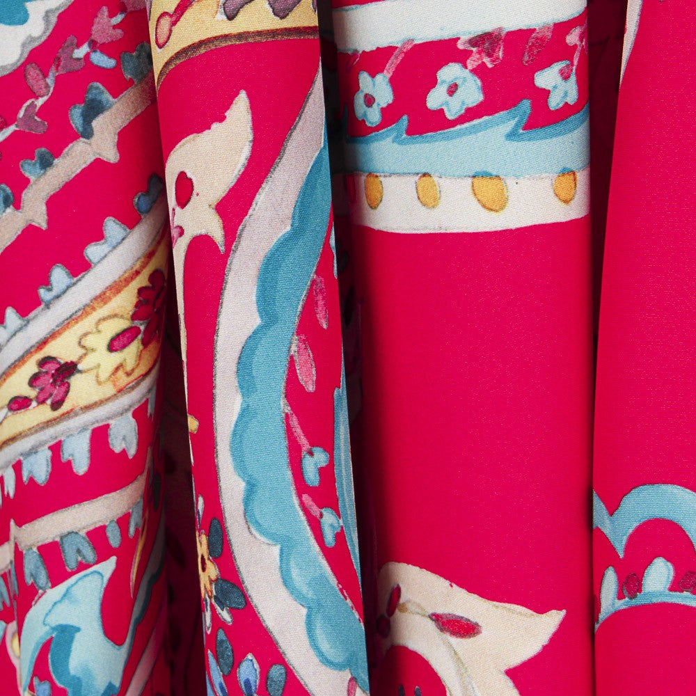 Sergé Biélastique Cachemire Rouge - Ribes y Casals