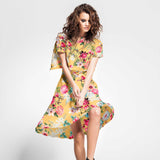 Sergé Bi-élastique Oeillets Jaune Albero - Ribes y Casals