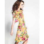 Sergé Bi-élastique Oeillets Jaune Albero - Ribes y Casals