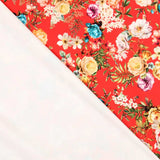 Sergé Bi-élastique Oeillets Rouge - Ribes y Casals