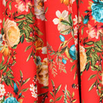 Sergé Bi-élastique Oeillets Rouge - Ribes y Casals