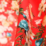 Sergé Bi-élastique Oeillets Rouge - Ribes y Casals