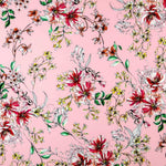 Sergé Biélastique Hibiscus Rose - Ribes y Casals