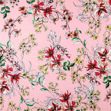 Sergé Biélastique Hibiscus Rose - Ribes y Casals