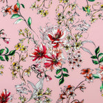 Sergé Biélastique Hibiscus Rose - Ribes y Casals