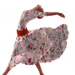 Sergé Biélastique Hibiscus Rose - Ribes y Casals