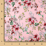 Sergé Biélastique Hibiscus Rose - Ribes y Casals