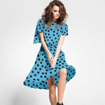 Tissu Bi-élastique Pois Canard - Ribes y Casals