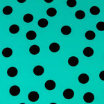 Sergé Biélastique Pois Vert - Ribes y Casals