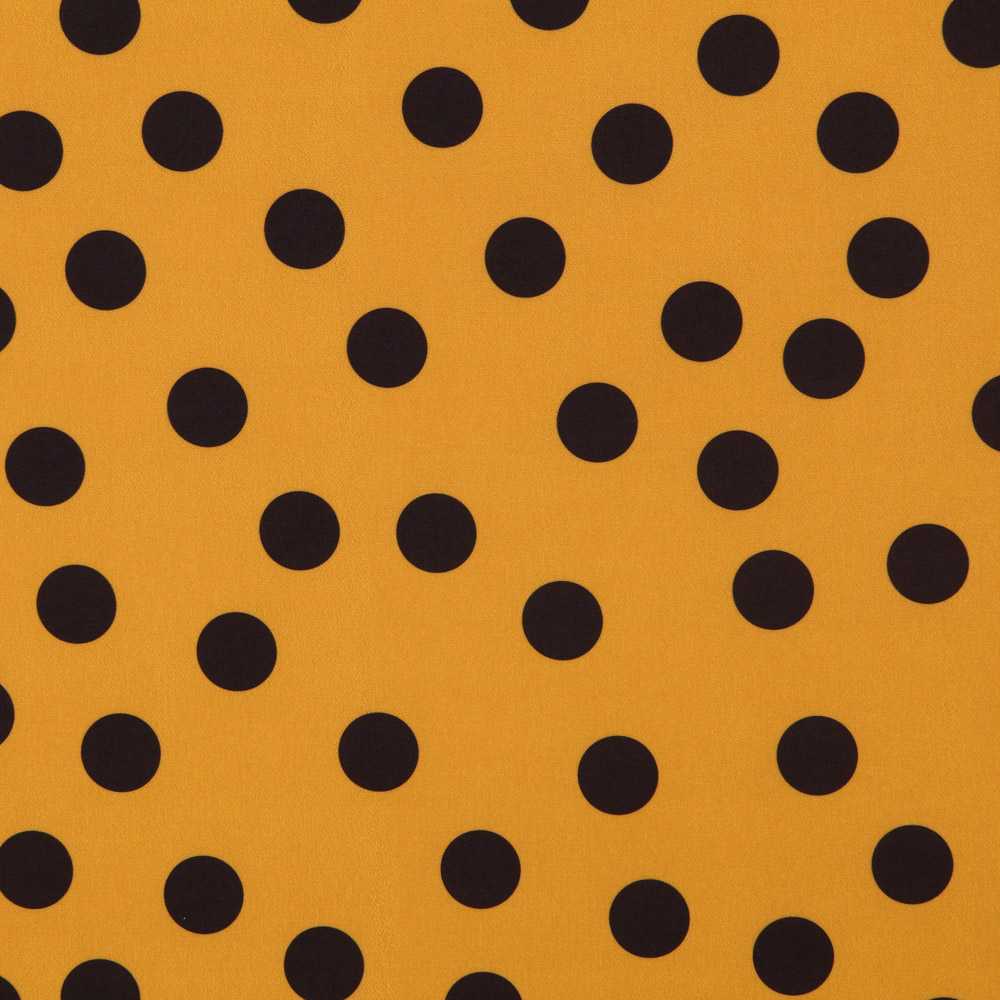 Sergé Bi-élastique Pois Doré - Ribes y Casals