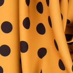 Sergé Bi-élastique Pois Doré - Ribes y Casals