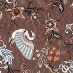Sergé Biélastique Shanghai Marron - Ribes y Casals