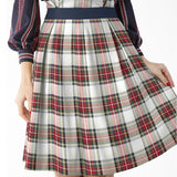 Sergé Écossais Grand Blanc Rouge - Ribes y Casals