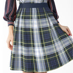 Sergé Carreaux Écossais Vert Bleu - Ribes y Casals