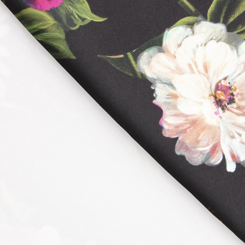 Sergé Élastique Corsage Noir - Ribes y Casals