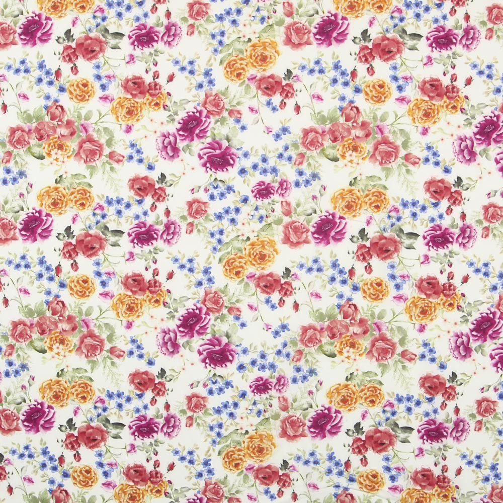 Sergé Élastique Bouquet Flamenco - Ribes y Casals