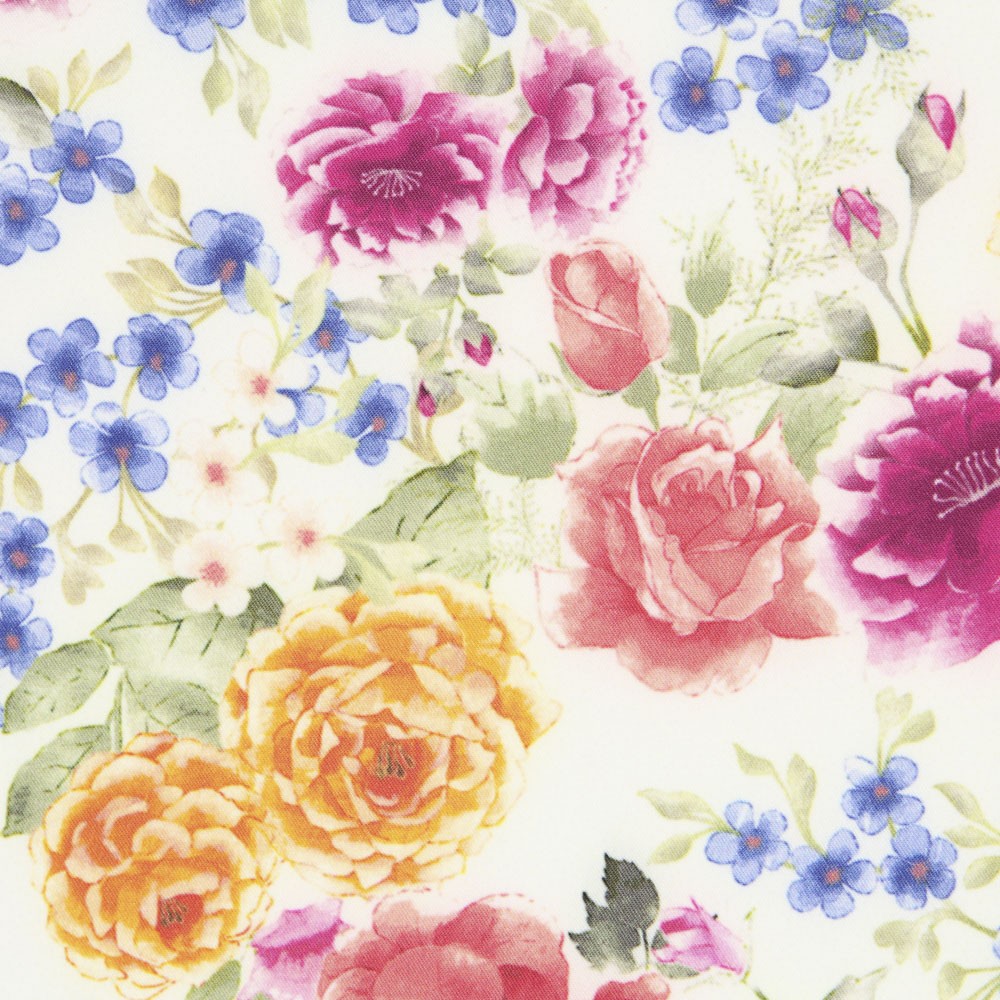 Sergé Élastique Bouquet Flamenco - Ribes y Casals