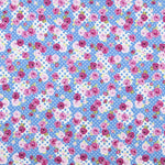 Sergé Élastique Flamenco Patchwork Bleu - Ribes y Casals