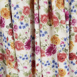 Sergé Élastique Fleuri Flamenca Écru - Ribes y Casals