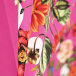 Sergé Stretch Fleurs y Pois  Rose - Ribes y Casals