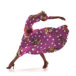 Sergé Stretch Fleurs y Pois  Rose - Ribes y Casals