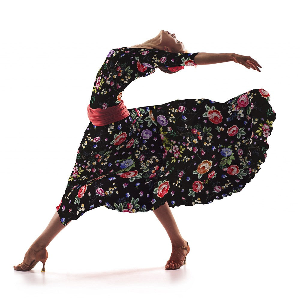 Sergé Stretch Fleurs de Manille - Ribes y Casals