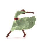 Twill Élastique Pois menthe - Ribes y Casals