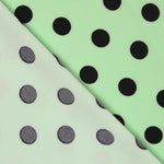 Sergé Élastique Noir Menthe - Ribes y Casals