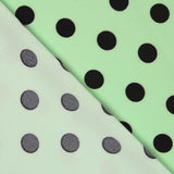 Sergé Élastique Noir Menthe - Ribes y Casals