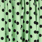 Sergé Élastique Noir Menthe - Ribes y Casals