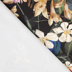 Sergé Stretch Fleurs Sauvages Noir - Ribes y Casals