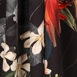 Sergé Stretch Fleurs Sauvages Noir - Ribes y Casals