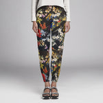 Sergé Stretch Fleurs Sauvages Noir - Ribes y Casals