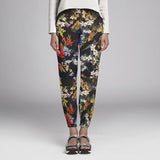 Sergé Stretch Fleurs Sauvages Noir - Ribes y Casals