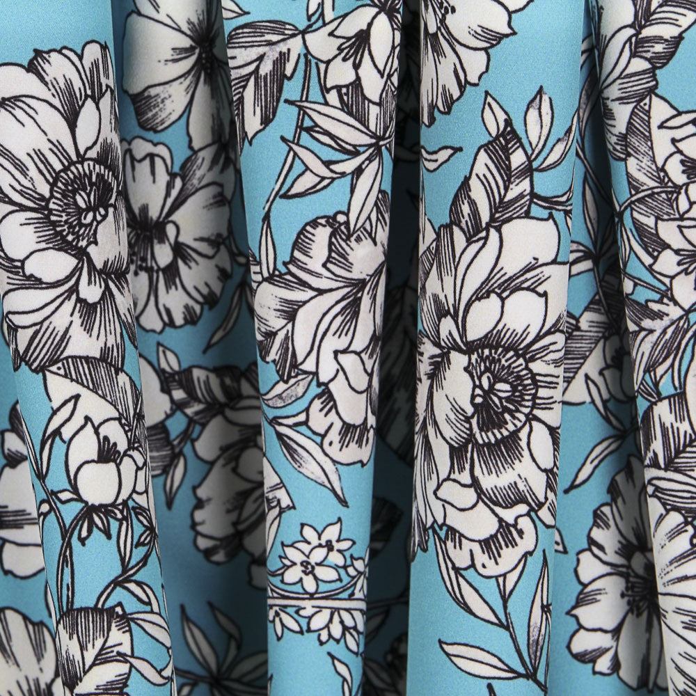 Sergé Élastique Vintage Bleu - Ribes y Casals